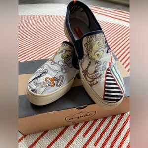 Respoke Bouquet Sneaker with Hermes silk